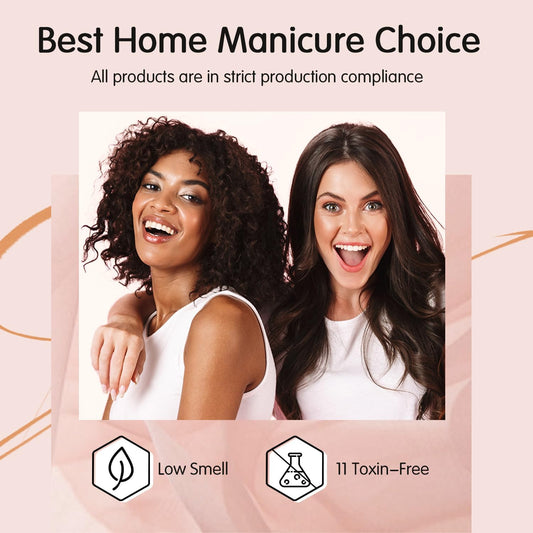 GV6 THR3E STROKES Gel Nail Polish Set- 6 Colors Nude Gel Polish All Seasons Skin Tones Pink Neutral Brown Gel Polish Kit (Uv/Led Lamp Required) Shades Need At Least 3 Layers, Shine Finish, 7 Milliliters (NUDE 234)