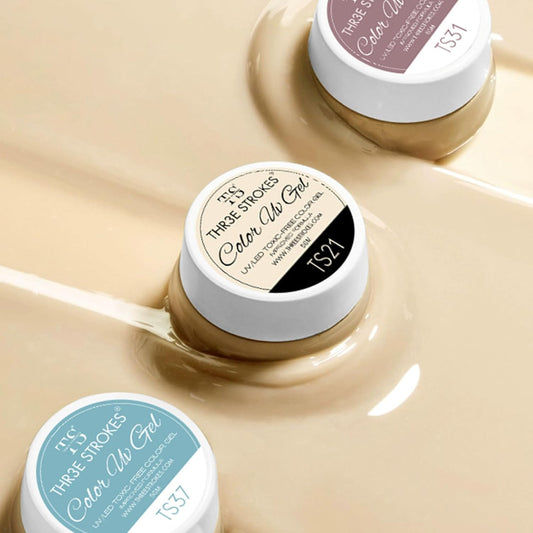 GV84 THR3E STROKES60 Colors Nail Art Gel Paint Kit: Nail Art Paint Gel Nail Polish Kit with Color Gel Paint for Nails Art Design & 15pcs Gel Nail Art Brushes Drawing Painting Gel Home & Nail Salon Manicure DIY