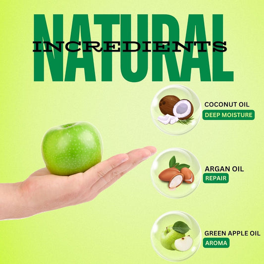 GV82 THR3E STROKES Naturale Revitalizing Cuticle Oil - Hydrating Oil For Repaired Cuticles Overnight - Remedy For Damaged Skin And Thin Nails - Paraben/Cruelty-Free Formula 15ML (GREEN APPLE)