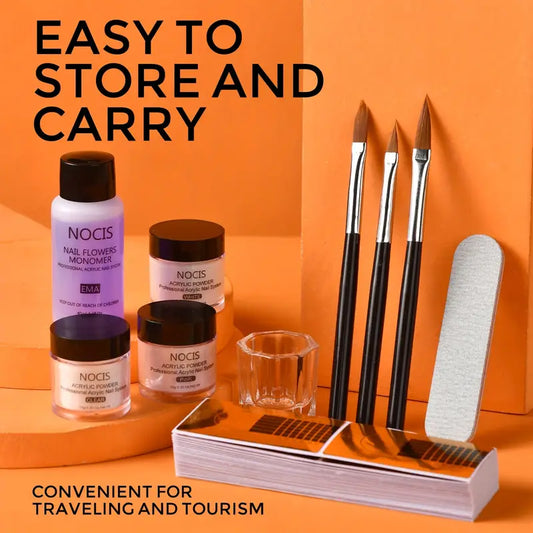 GV757 Acrylic Nail Kit – Complete Nail Art System with Acrylic Powder, Non-Yellowing Liquid & Essential Nail Tools, Perfect for Beginners