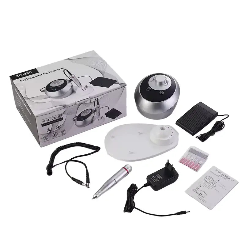 GV772 Professional ZG-205 45,000 RPM Electric Nail Drill Machine | 30W Tabletop Gel Polish Nail Polisher for Salon & Home Use