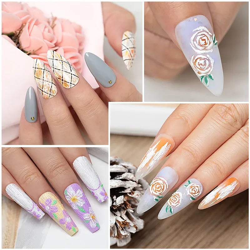 GV704 3D Effect Sand Gypsum Gel - Super Texture Painting Gel for Nail Art