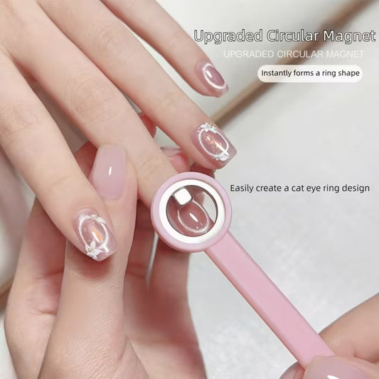 GV1116 Black Hole Cat Eye Magnet Ring for Gel Nail Polish | 3D Magnetic Cat Eye Nail Art Tool Color may Very