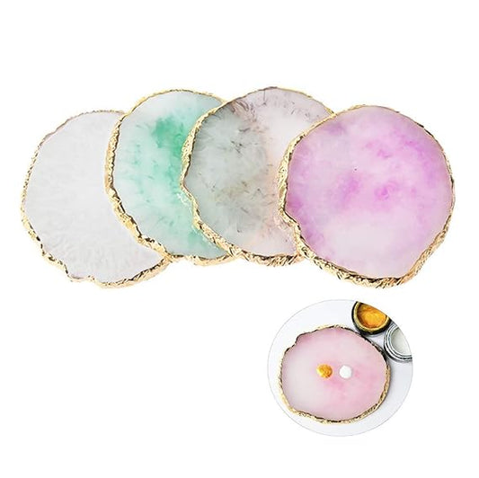 GV622 1Pcs Resin Nail Art Cosmetic Mixing Palette Nail Gel Polish Colors Mixing Pallet Painting Makeup Palette Tray Mix Color