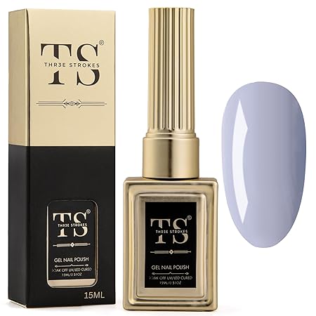 GV189 THR3E STROKES Professional UV Gel Nail Polish, HEMA-FREE Lasts Upto 21 Days, Super Glossy Finish, Non-Chipping, Non-Smudging, Quick Drying Nail Polish,15 ml (15ML)