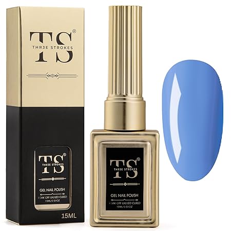 GV189 THR3E STROKES Professional UV Gel Nail Polish, HEMA-FREE Lasts Upto 21 Days, Super Glossy Finish, Non-Chipping, Non-Smudging, Quick Drying Nail Polish,15 ml (15ML)