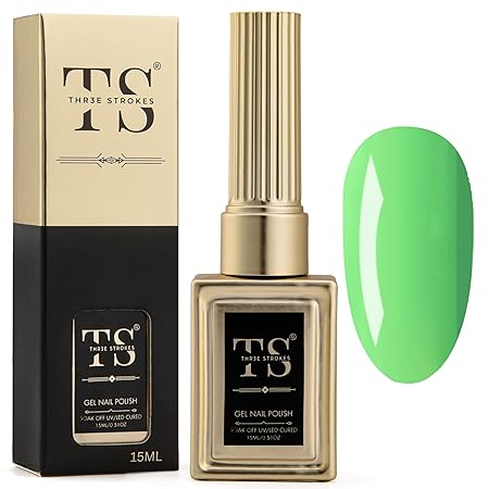 GV189 THR3E STROKES Professional UV Gel Nail Polish, HEMA-FREE Lasts Upto 21 Days, Super Glossy Finish, Non-Chipping, Non-Smudging, Quick Drying Nail Polish,15 ml (15ML)