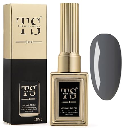 GV189 THR3E STROKES Professional UV Gel Nail Polish, HEMA-FREE Lasts Upto 21 Days, Super Glossy Finish, Non-Chipping, Non-Smudging, Quick Drying Nail Polish,15 ml (15ML)