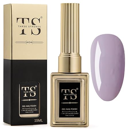 GV189 THR3E STROKES Professional UV Gel Nail Polish, HEMA-FREE Lasts Upto 21 Days, Super Glossy Finish, Non-Chipping, Non-Smudging, Quick Drying Nail Polish,15 ml (15ML)