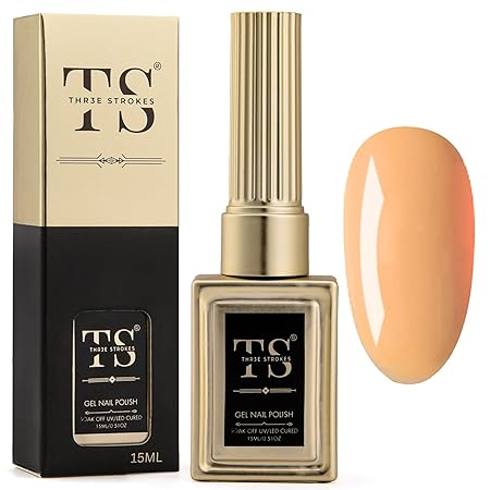 GV189 THR3E STROKES Professional UV Gel Nail Polish, HEMA-FREE Lasts Upto 21 Days, Super Glossy Finish, Non-Chipping, Non-Smudging, Quick Drying Nail Polish,15 ml (15ML)