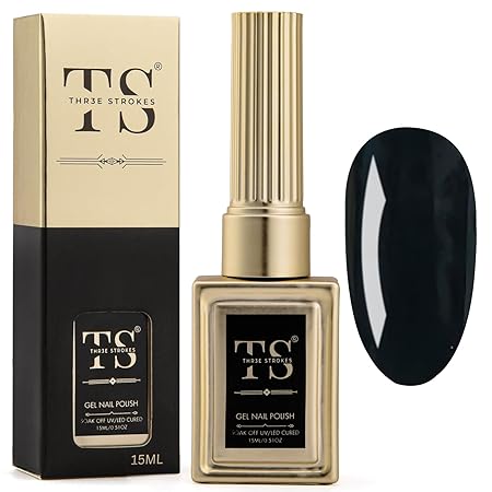 GV189 THR3E STROKES Professional UV Gel Nail Polish, HEMA-FREE Lasts Upto 21 Days, Super Glossy Finish, Non-Chipping, Non-Smudging, Quick Drying Nail Polish,15 ml (15ML)