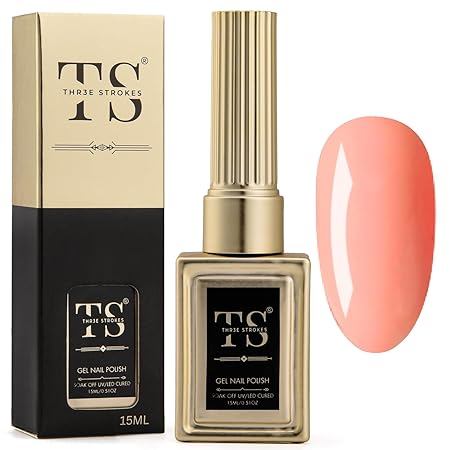 GV189 THR3E STROKES Professional UV Gel Nail Polish, HEMA-FREE Lasts Upto 21 Days, Super Glossy Finish, Non-Chipping, Non-Smudging, Quick Drying Nail Polish,15 ml (15ML)