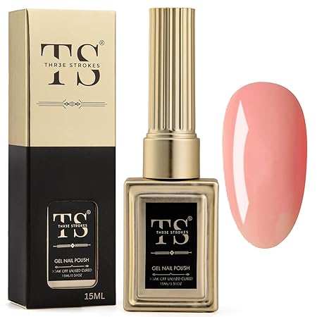 GV189 THR3E STROKES Professional UV Gel Nail Polish, HEMA-FREE Lasts Upto 21 Days, Super Glossy Finish, Non-Chipping, Non-Smudging, Quick Drying Nail Polish,15 ml (15ML)