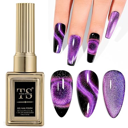 GV189 THR3E STROKES Professional UV Gel Nail Polish, HEMA-FREE Lasts Upto 21 Days, Super Glossy Finish, Non-Chipping, Non-Smudging, Quick Drying Nail Polish,15 ml (15ML)