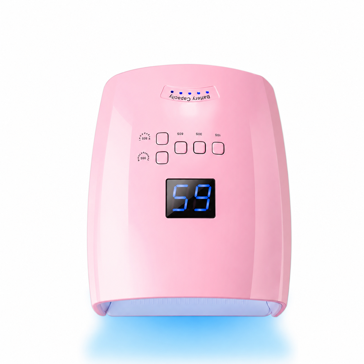 GV1137 Cordless Rechargeable UV LED Nail Lamp S10, Dual Light Source 365+405nm Nail Dryer with 5 Timers, IR Sensor, Low Temperature & High Power Modes for Gel Polish, Manicure & Pedicure