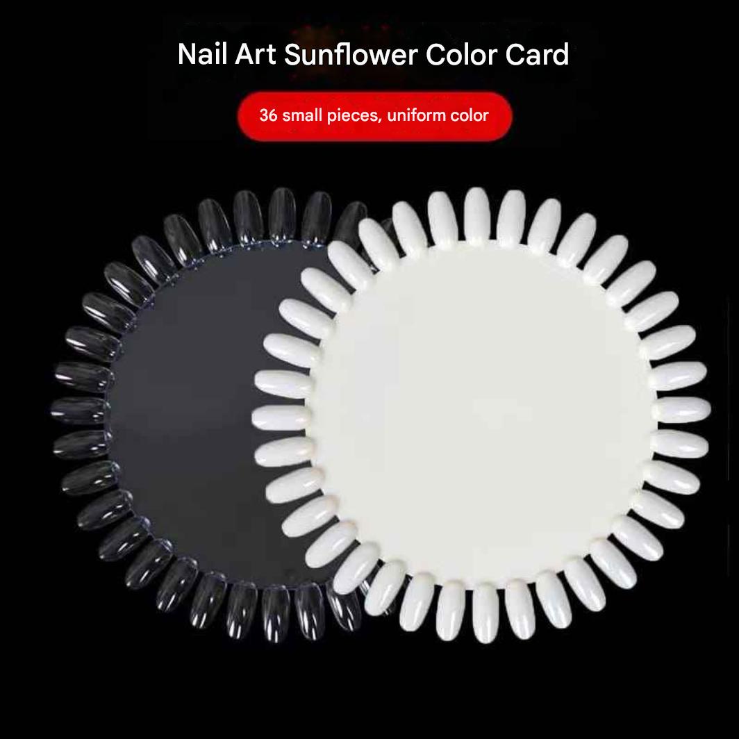 GV886 Nail Art Sunflower Color Card – 36 Tips Nail Display Palette