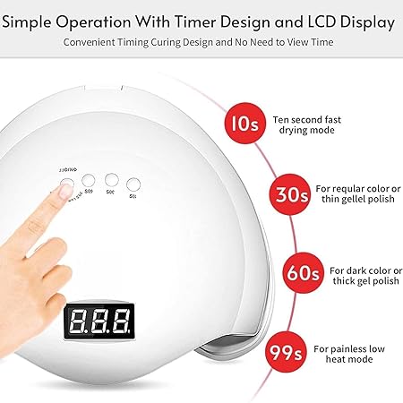 GV298 THR3E STROKES Moonstone Nail Extension Kit - 6 Gel Polishes (7.5ml) | 48V UV Nail Lamp | 500 Stiletto Nail Tips & Rhinestones | Professional Nail Art Tools | Base & Top Coat | DIY & Salon Use (MOONSTONE KIT)(GULABI PINK )