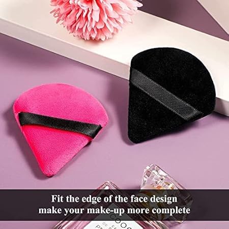 GV398 THR3E STROKES Blender Sponge Makeup Cosmetic Puff Makeup Sponge Foundation Powder Sponge Beauty Tools Women Makeup Accessories (Multicolour) (TRAINGLE) (PACK OF 1)