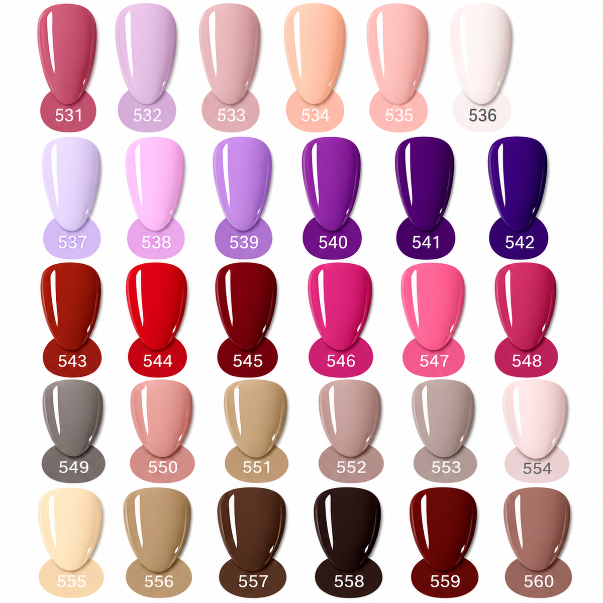 GV183 THR3E STROKES LUX5 Gel Polish Kit 60 Colors