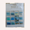 GV731 M&Co 12 in 1 Ocean Blue Nail Art Decoration Set – Glitter, Beads & Dried Flowers