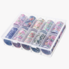 GV915 10pcs Floral Nail Foil Transfer Set – Mixed Flower Nail Art Foils with Storage Box for Gel Polish & DIY Nail Decoration