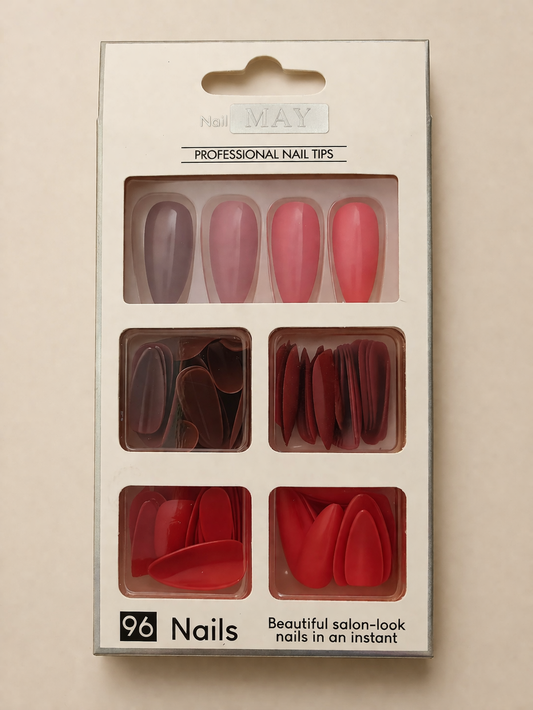 GV987 96 PCS Full Cover Artificial Nail Tips – False Nails for Nail Extensions