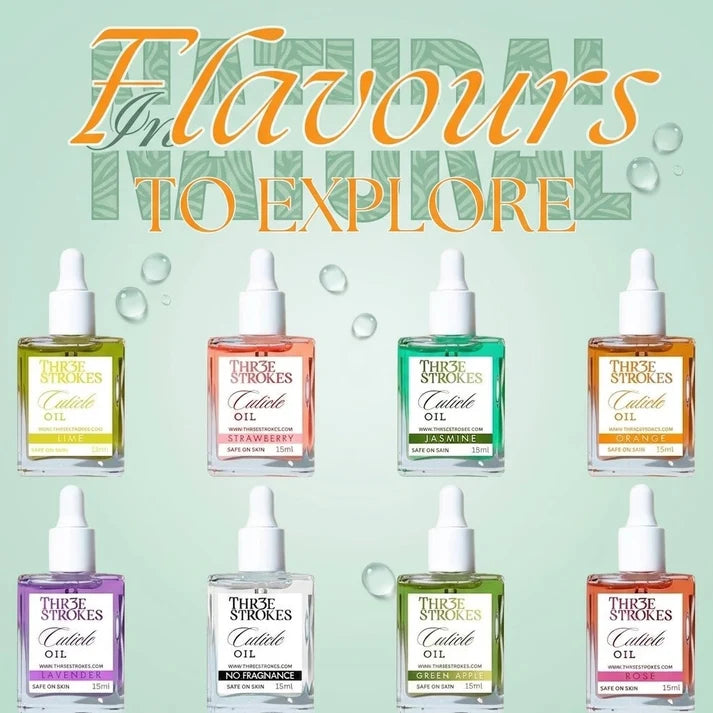 GV1158 THR3E STROKES Lime Revitalizing Cuticle Oil - Hydrating Oil For Repaired Cuticles Overnight - Remedy For Damaged Skin And Thin Nails - Paraben/Cruelty-Free Formula 15ML (LIME)