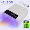 GV1138 SUN BM-20 42 LED UV Nail Lamp, Rechargeable Professional Nail Dryer with 30s/60s/90s Timer, Touch Control, Infrared Sensor & Removable Base for Gel Polish