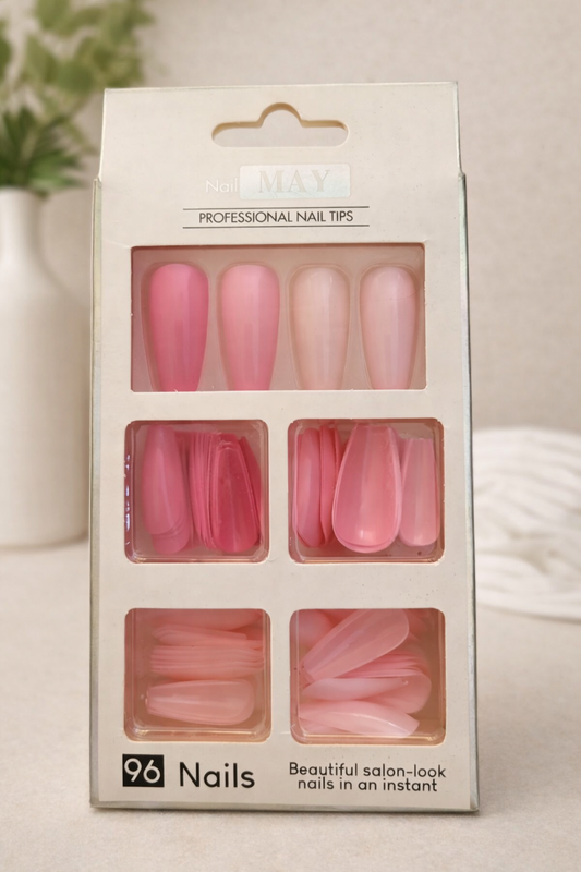 GV988 96 PCS Full Cover Artificial Nail Tips – False Nails for Nail Extensions