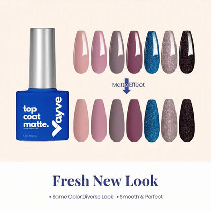 GV978 Vayve 3-in-1 Nail Essential Set – Base Coat + Matte & Shiny Top Coat Combo