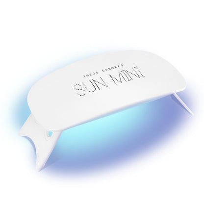 GV88 THR3E STROKES UV LED Nail Lamp, Mini UV Light for Gel Nails, 6W USB Portable Fast Drying Gel Polish Curing Light 60S Timer Professional Nail Dryer Manicure Kit for Nail Salon Home DIY