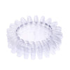 GV121 THR3E STROKES Acrylic Clear Round Nail Art Tips Display Practice Wheel Display Chart Nail Diy Tool for Kids Girls Boys Home Salon Use 10pcs