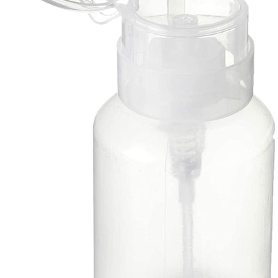 GV20 THR3E STROKES Nail Polish Remover Bottle, Push Down Pump Acetone Dispenser, Empty Makeup Acetone Containers (Pack of 1, Clear) MIX COLOUR MULTICOLOR