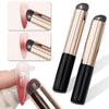 GV60 THR3E STROKES 2 Pcs Silicone Nail Art Brushes, Reusable Nail Brushes For Nail Art Silicone Jelly Head Nail Brushes For Lip Lipstick Concealer Makeup Brush Nail Glitter Gradient Shading Manicure Tools