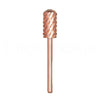 GV72 THR3E STROKES Nail Drill Bits, 3/32'' Smooth Round Top Large Barrel Carbide Bits, Suitable for Manicure Pedicure Cuticle Gel Polishing, Beginners Bits, Rose Gold, Series Bit (Triple Coarse-3XC, ROSE GOLD)