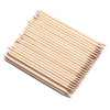 GV87 THR3E STROKES 100 pcs Orange Wood Nail Sticks Double Sided Multi Functional Cuticle Pusher Remover Manicure Pedicure Tool for Manicure Pedicure (100)