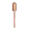 GV68 THR3E STROKES Nail Drill Bits, 3/32'' Smooth Round Top Large Barrel Carbide Bits, Suitable for Manicure Pedicure Cuticle Gel Polishing, Beginners Bits, Rose Gold, Series Bit (Extra Coarse-XC, ROSE GOLD)