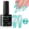 GV139 THR3E STROKES 9D Glitter Cat Eye Gel Magnetic Nail Polish Gel Art Manicure DIY at Home Soak Off UV Gel 7.5ML (CE5, 7.5ML)