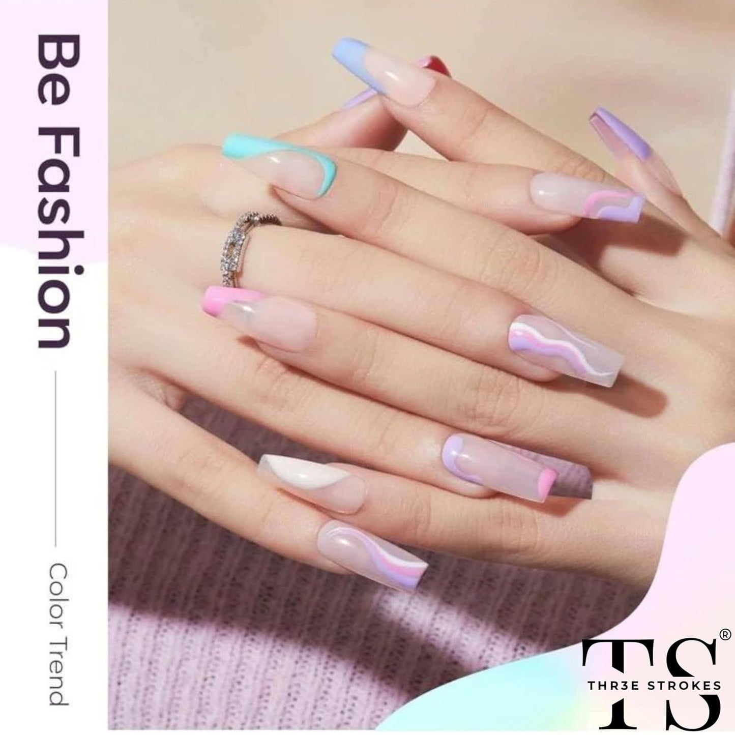 GV7 THR3E STROKES Gel Nail Polish Set- 6 Colors Pastel Gel Polish All Seasons Skin Tones Pink Neutral Brown Gel Polish Kit (Uv/Led Lamp Required) Shades Need At Least 3 Layers, Shine Finish, 7.5 Milliliters (VENICE PASTEL VP22, 15ml)