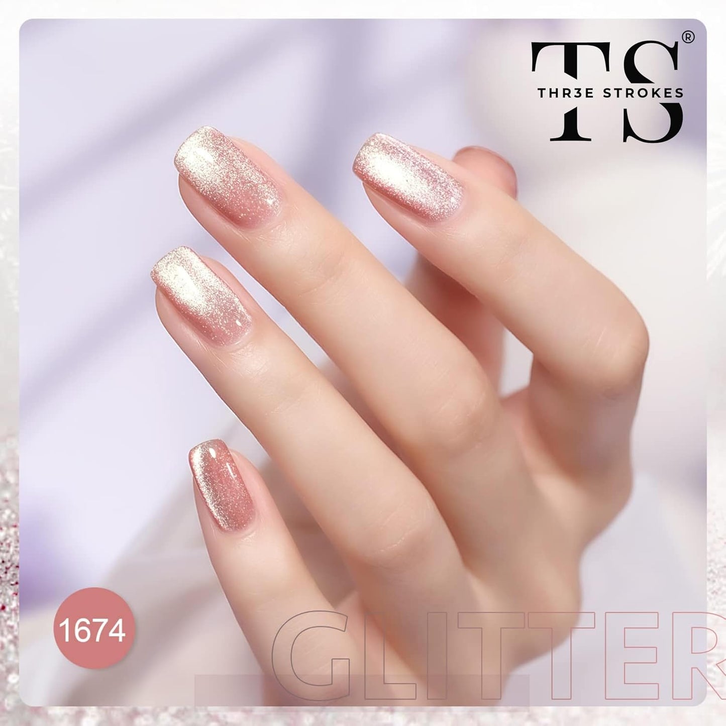 GV39 THR3E STROKES Cat Eye Gel Nail Polish Set, 6 Colors Magnetic Gel Nail Polish Kit with Magnet Stick, Soak Off UV LED Gel Polish with Starry Sky Effect, Cat eye Nail Polish for Home DIY Manicure Nail Salon MILKYWAY 76
