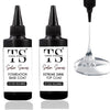GV54 THR3E STROKES 2 Pcs 100ml No Wipe Gel Top Coat and Base Coat Set - Shine Finish and Long Lasting, Soak Off LED Nail Lamp Gel Base Top Coat Finish Nail Art Design Manicure Gifts for Women