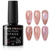GV140 THR3E STROKES 9D Glitter Cat Eye Gel Magnetic Nail Polish Gel Art Manicure DIY at Home Soak Off UV Gel 7.5ML (CE6, 7.5ML)