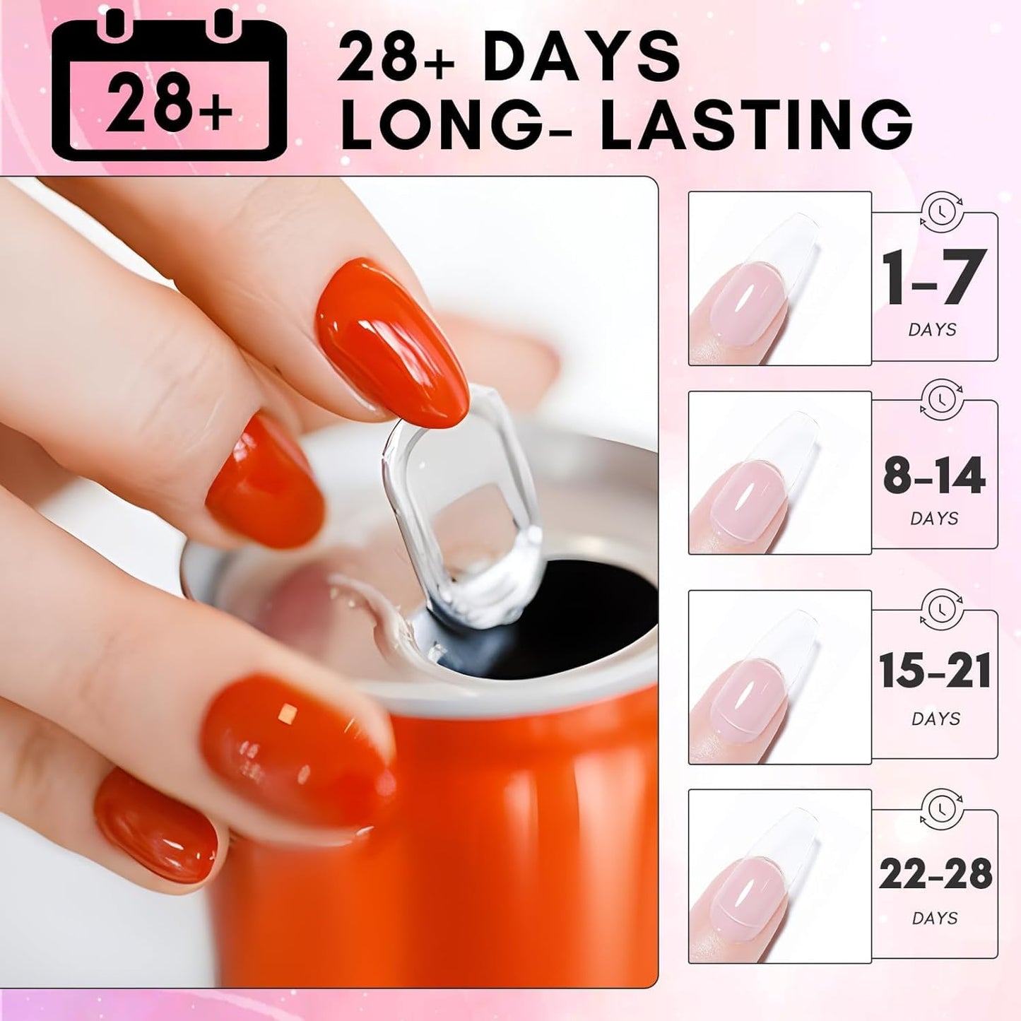 GV53 THR3E STROKES Solid Gel Nail Glue for Nail Tips Clear, Gel for Press On Nails Strong Fake Nail Bonding Gel Glue for Acrylic Nails Non-Stick Hard Gel for Nail Art Home Salon DIY 15ml(SOLID NOT DRIED)