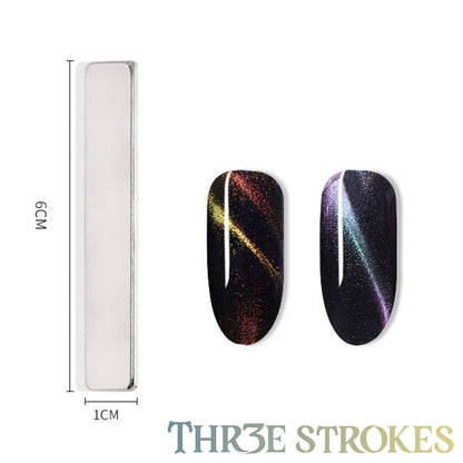GV95 THR3E STROKES 10pcs Nail Magnet Set Cat Eye Magnet for Nails Magnetic Gel Polish Nail Polish Pens Nail Design Tools Nail Magnetic Stand Nail Art Tools