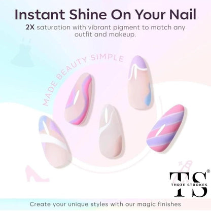 GV7 THR3E STROKES Gel Nail Polish Set- 6 Colors Pastel Gel Polish All Seasons Skin Tones Pink Neutral Brown Gel Polish Kit (Uv/Led Lamp Required) Shades Need At Least 3 Layers, Shine Finish, 7.5 Milliliters (VENICE PASTEL VP22, 15ml)