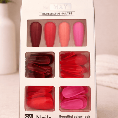 GV1007 96 PCS Full Cover Artificial Nail Tips – False Nails for Nail Extensions