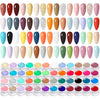 GV84 THR3E STROKES60 Colors Nail Art Gel Paint Kit: Nail Art Paint Gel Nail Polish Kit with Color Gel Paint for Nails Art Design & 15pcs Gel Nail Art Brushes Drawing Painting Gel Home & Nail Salon Manicure DIY