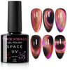 GV142 THR3E STROKES 9D Glitter Cat Eye Gel Magnetic Nail Polish Gel Art Manicure DIY at Home Soak Off UV Gel 7.5ML (CE8, 7.5ML)
