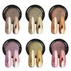 GV58 THR3E STROKES Chrome Nail Powder Metallic Mirror Glitter Effect Pigment Iridescent Aurora Mermaid Pearl Dust Kit for Gel Polish Nail Art Decoration, Resin Craft Arylic Powder (6) (Each 0.5gm)