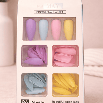 GV1009 96 PCS Full Cover Artificial Nail Tips – False Nails for Nail Extensions